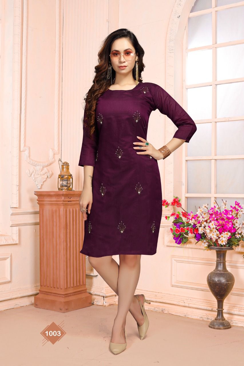 Rangoli 1001 Fancy Regular Wear Designer Kurti Collection